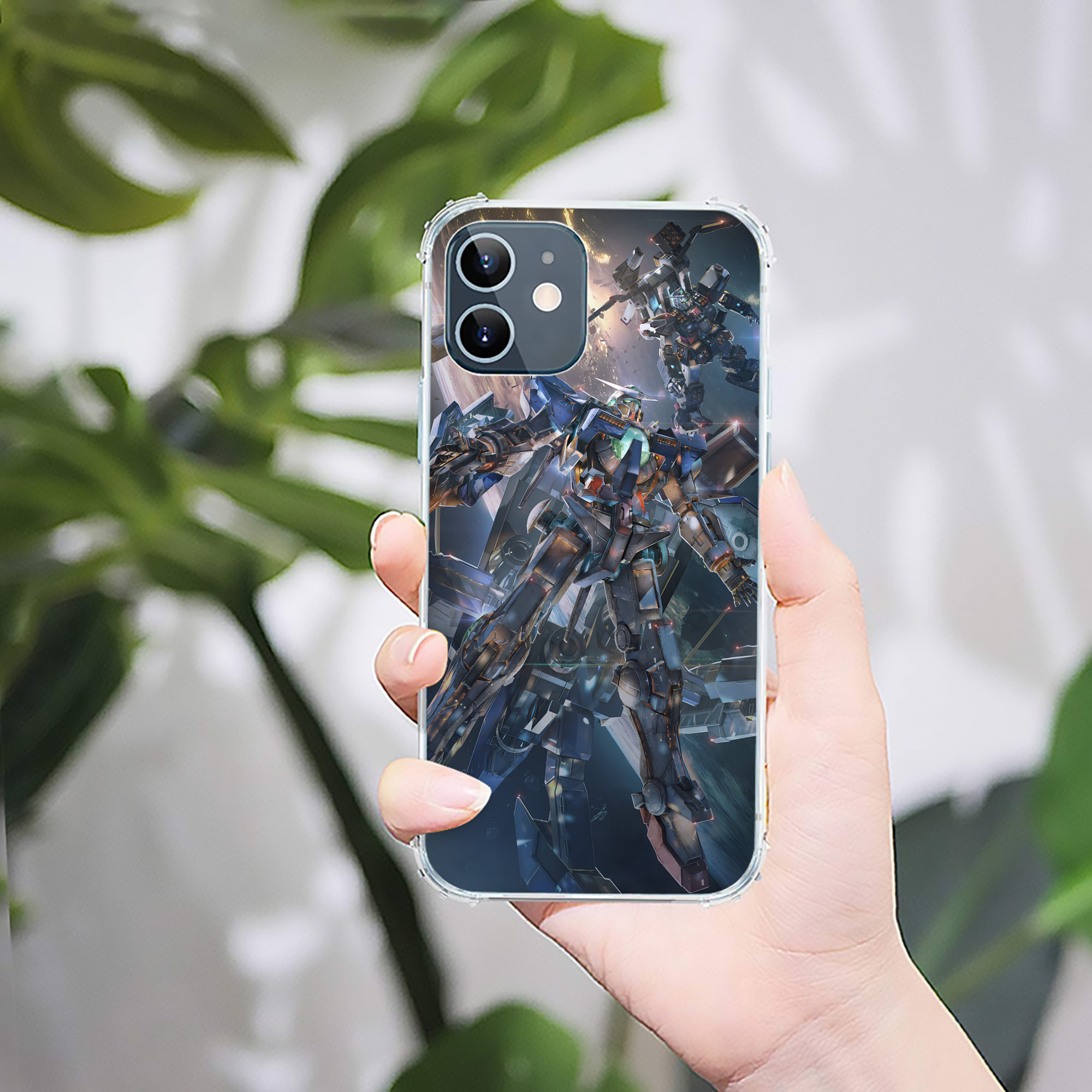 （画像用） 機動戦士ガンダム Mobile Suit Gundam 【iPhone 12シリーズ対応】透明スマホケース（クリアソフトケース）